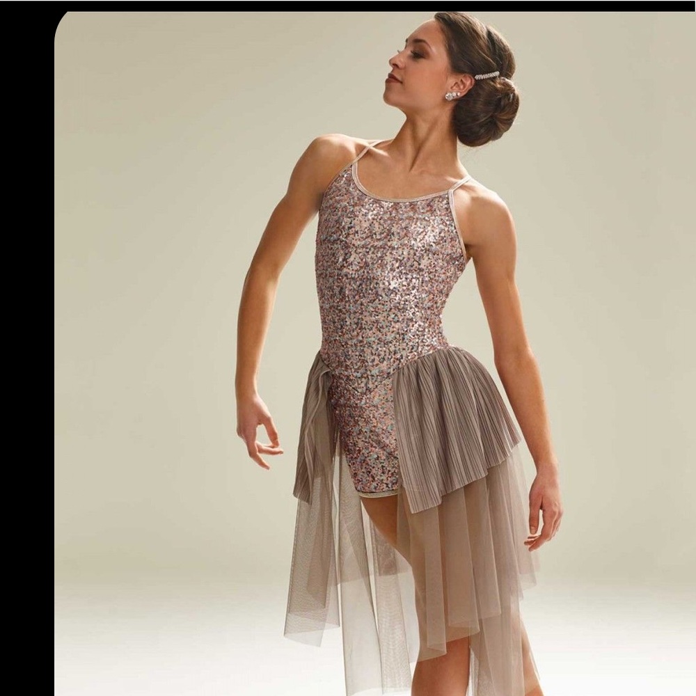 Curtain Call Dance Costume Biketard Stardust